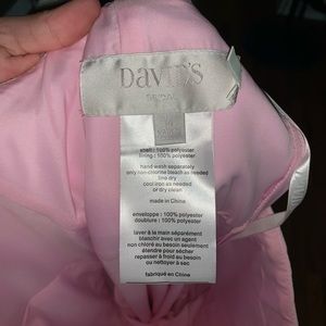 Floor length pink strapless dress size 14!